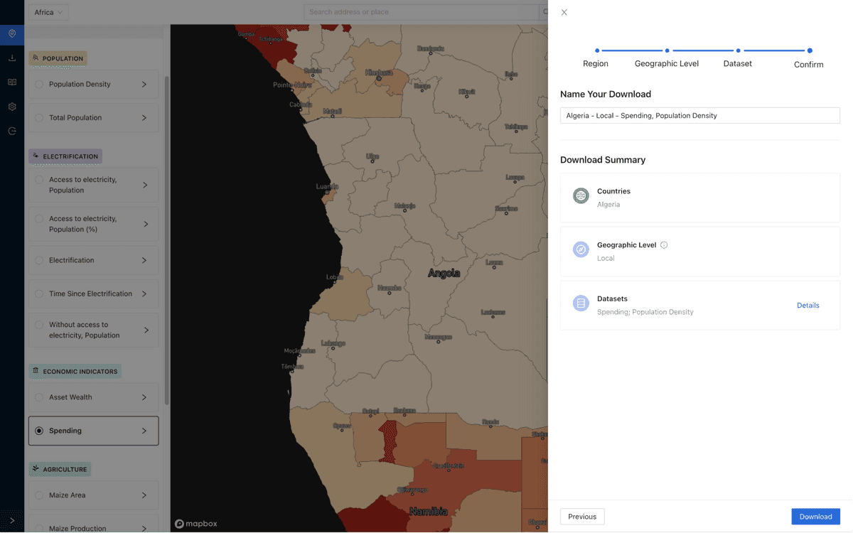 Final state of custom data prep before export
